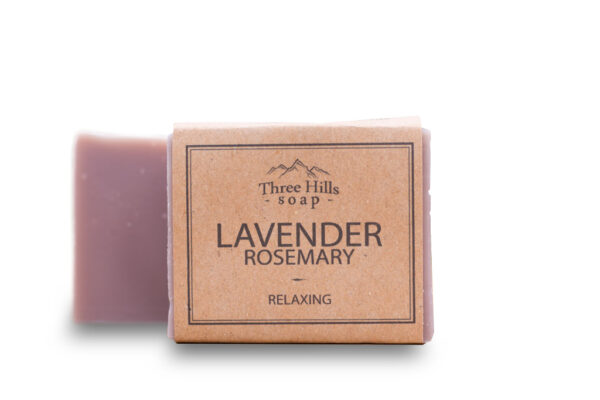 Three Hills Soap rahustav lavendli-rosmariiniseep