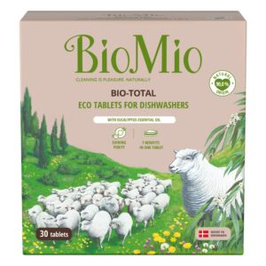 Biomio nõudepesumasina tabletid 7-in-1 öko eukalüpti eeterliku õliga, 30tk